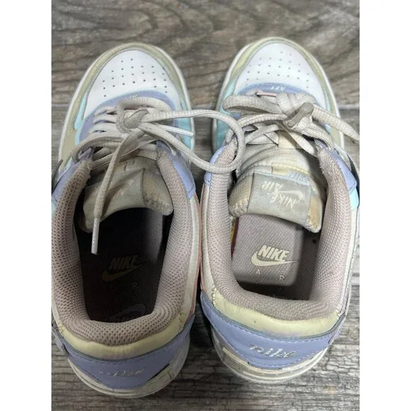 NIKE Air Force 1 AF1 Shadow 'Pastel' Lace Up Sneakers CI0919-106 Size 7 Womens - Picture 5 of 7